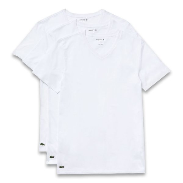 pack 3 t-shirt col V blanc- Sous chemise