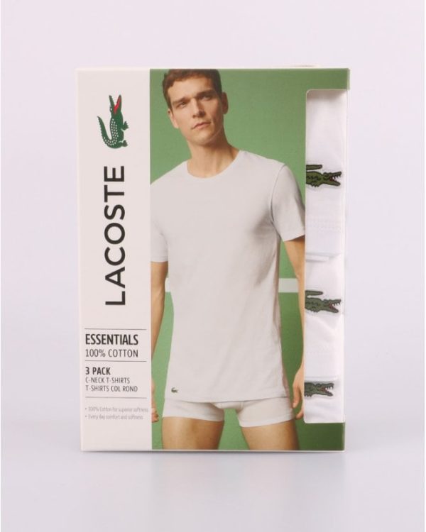 pack 3 t-shirt col rond blanc – Image 3