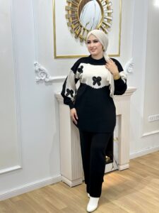 Ensemble papillon en laine douce C14