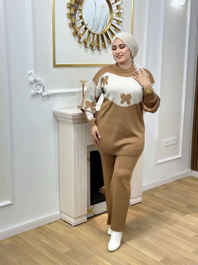 Ensemble papillon en laine douce C14