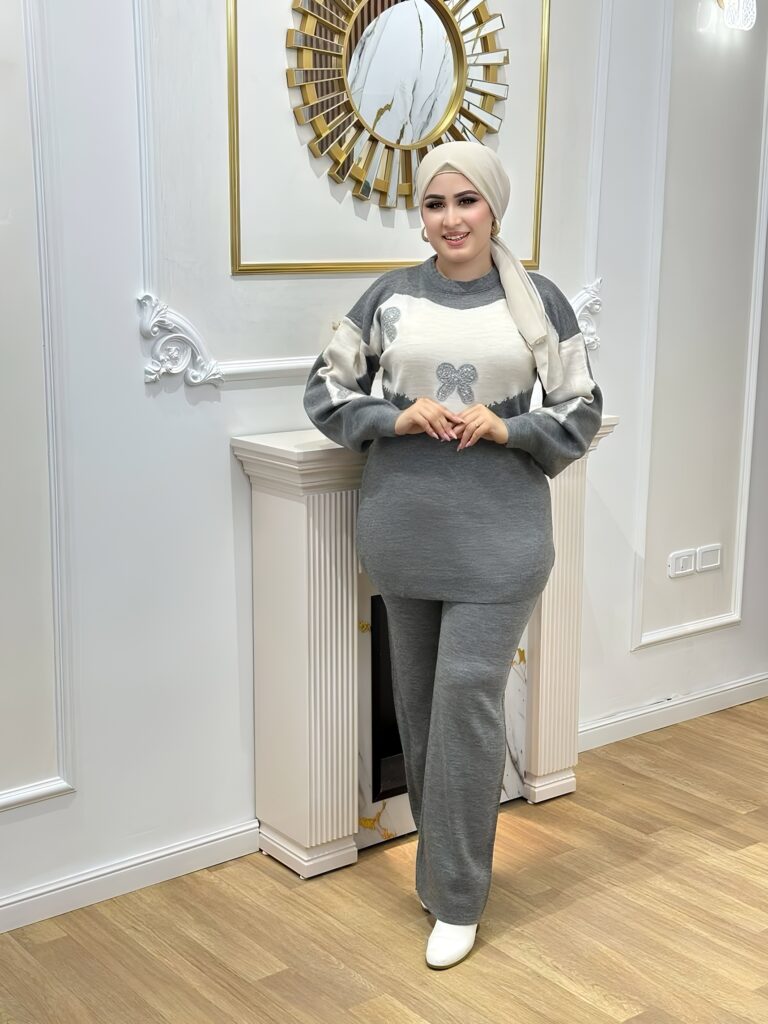 Ensemble papillon en laine douce C14