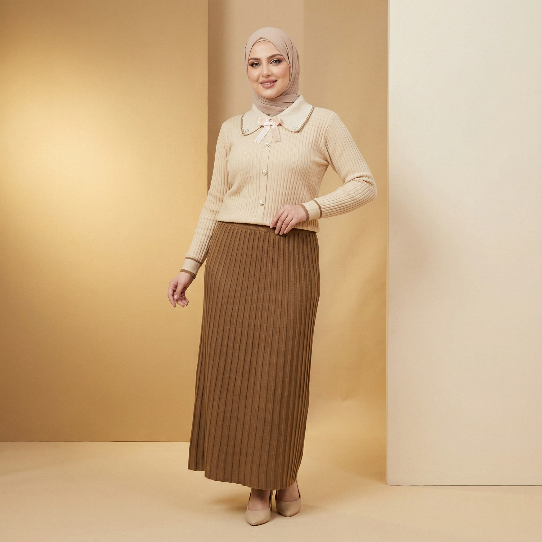 Ensemble Pul & jupe laine