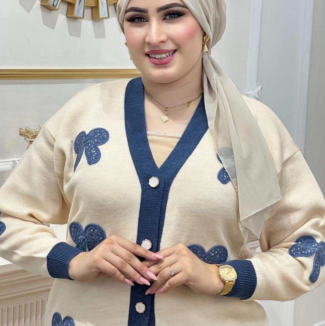 Ensemble Laine Papillon