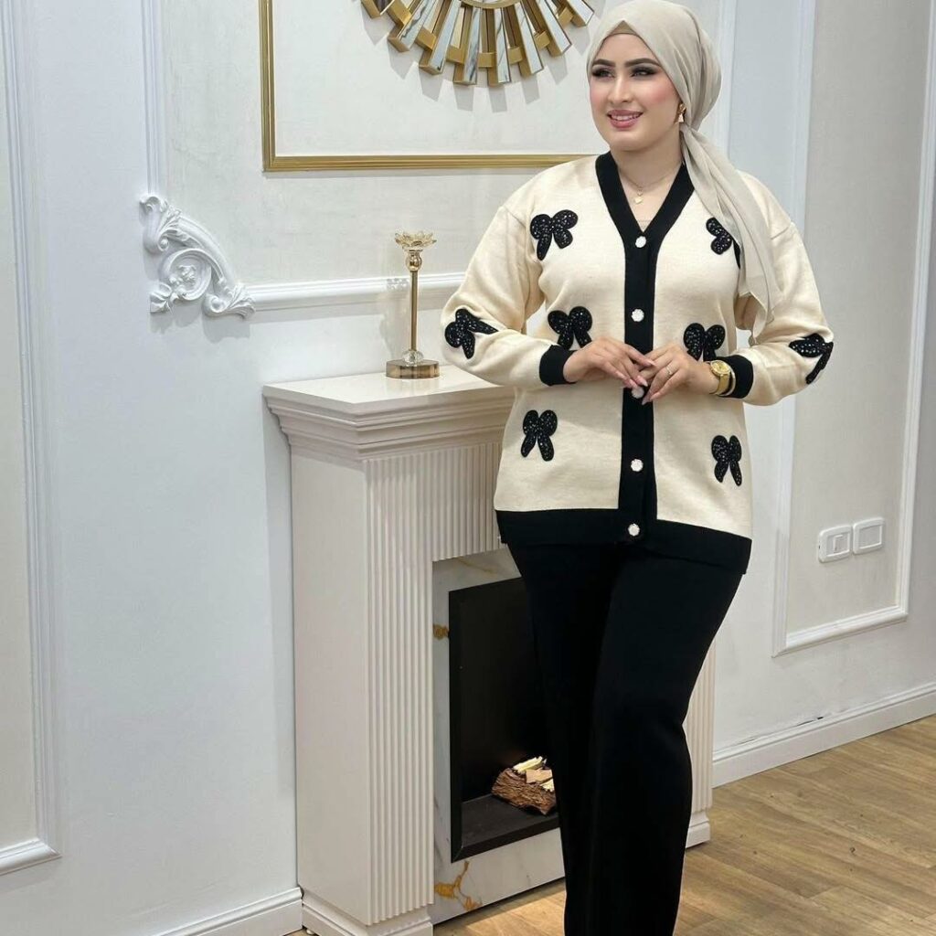 Ensemble Laine Papillon