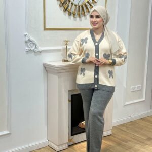 Ensemble Laine Papillon