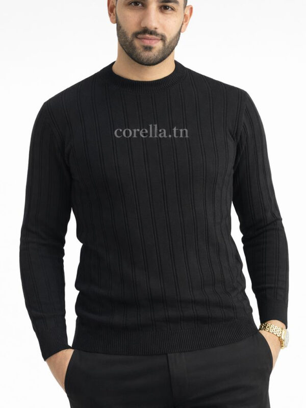 Pull homme col rond  laine