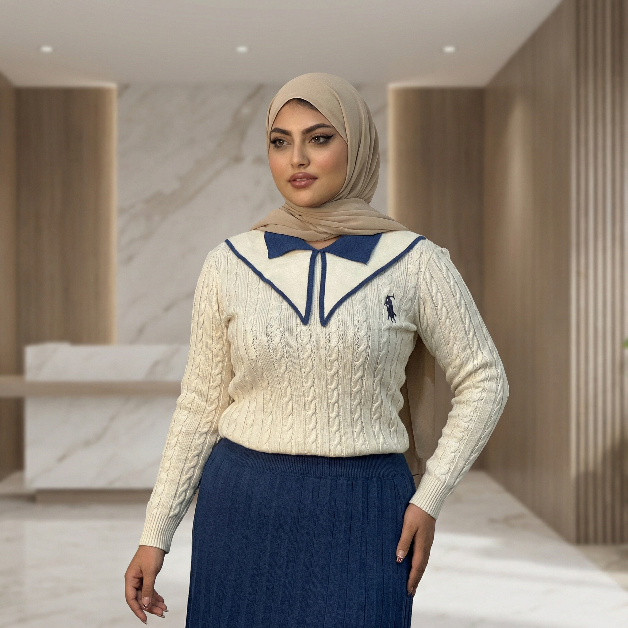 Ensemble Pul polo & jupe laine